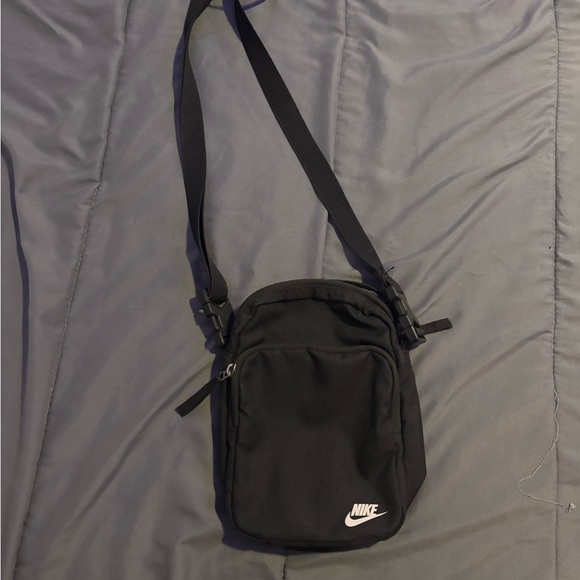 Nike Other - Nike Black Mini Crossbody Bag with White Logo